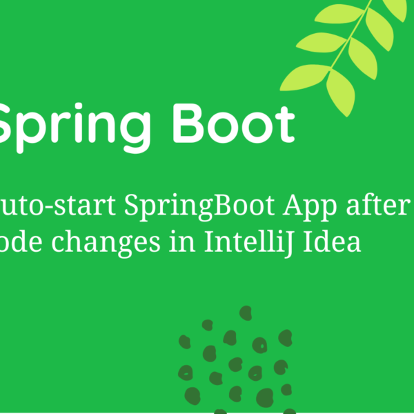 auto-start spring boot appliation