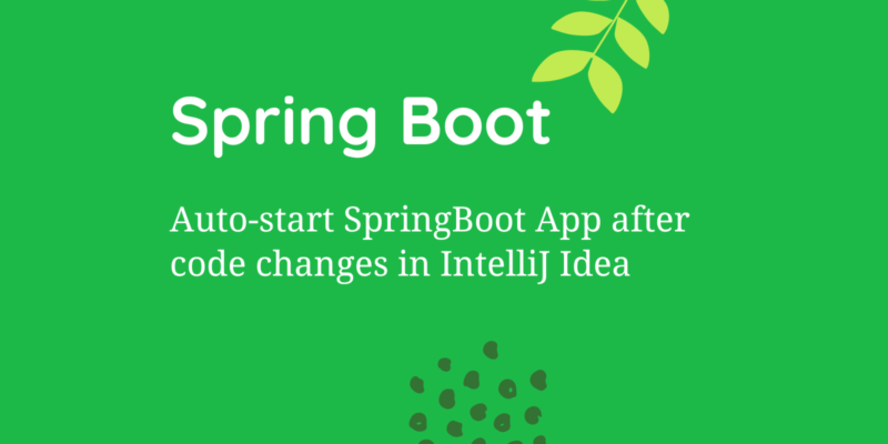 auto-start spring boot appliation