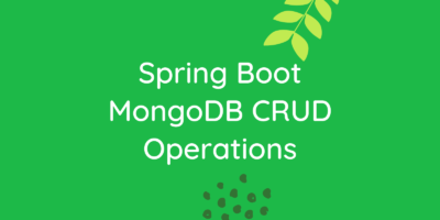 Spring Boot MongoDB CRUD